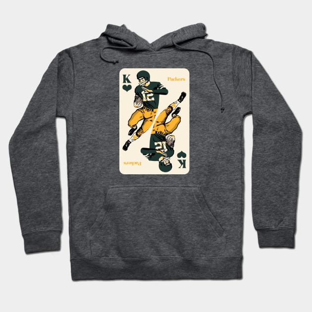 Green Bay Packers King of Hearts Hoodie by Rad Love